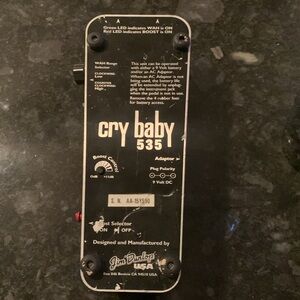 Jim Dunlop CRY BABY Wah guitar effects Pedal.